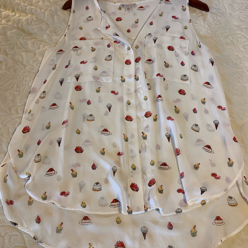 Sheer cake and ice cream tank!